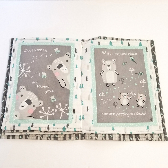 Rene Rofe 'Walk in the Woods' Cloth/Fabric Picture Book- 10 pages - Picture 2 of 6